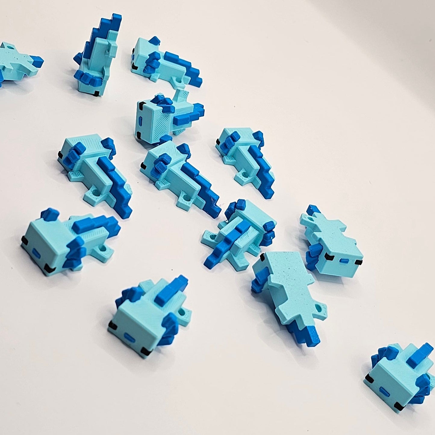 Blue Axolotl Keychain (Minecraft) *Spring Cleaning Mini*