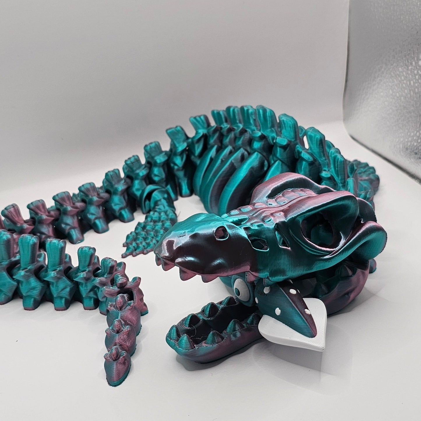Mosasaurus Skeleton with Squid Snack