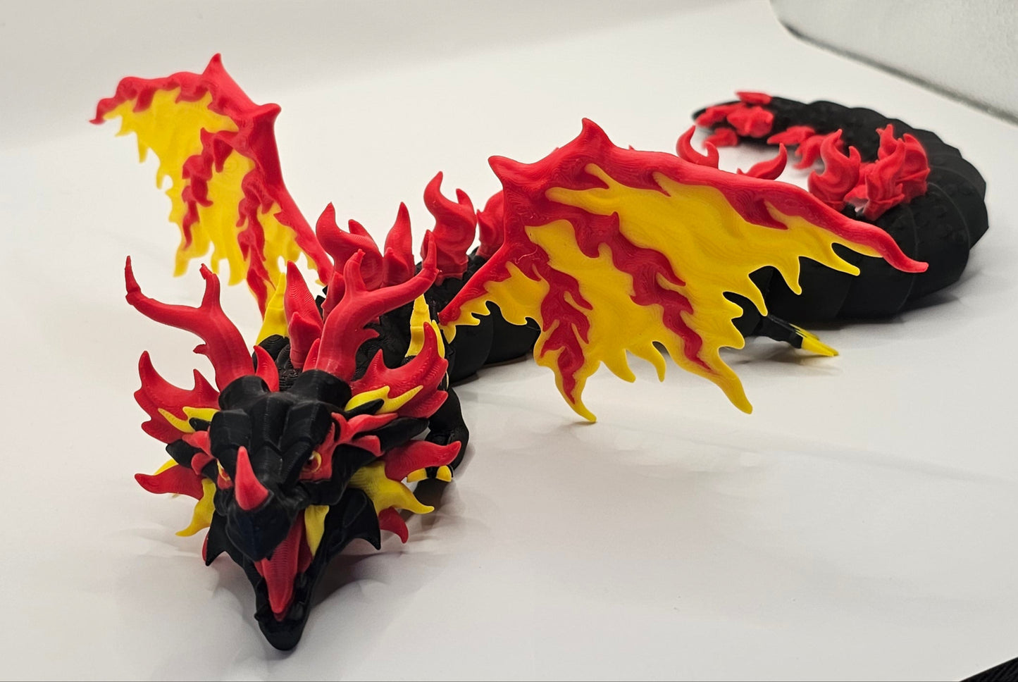 Fire and Flame Dragon - Articulated