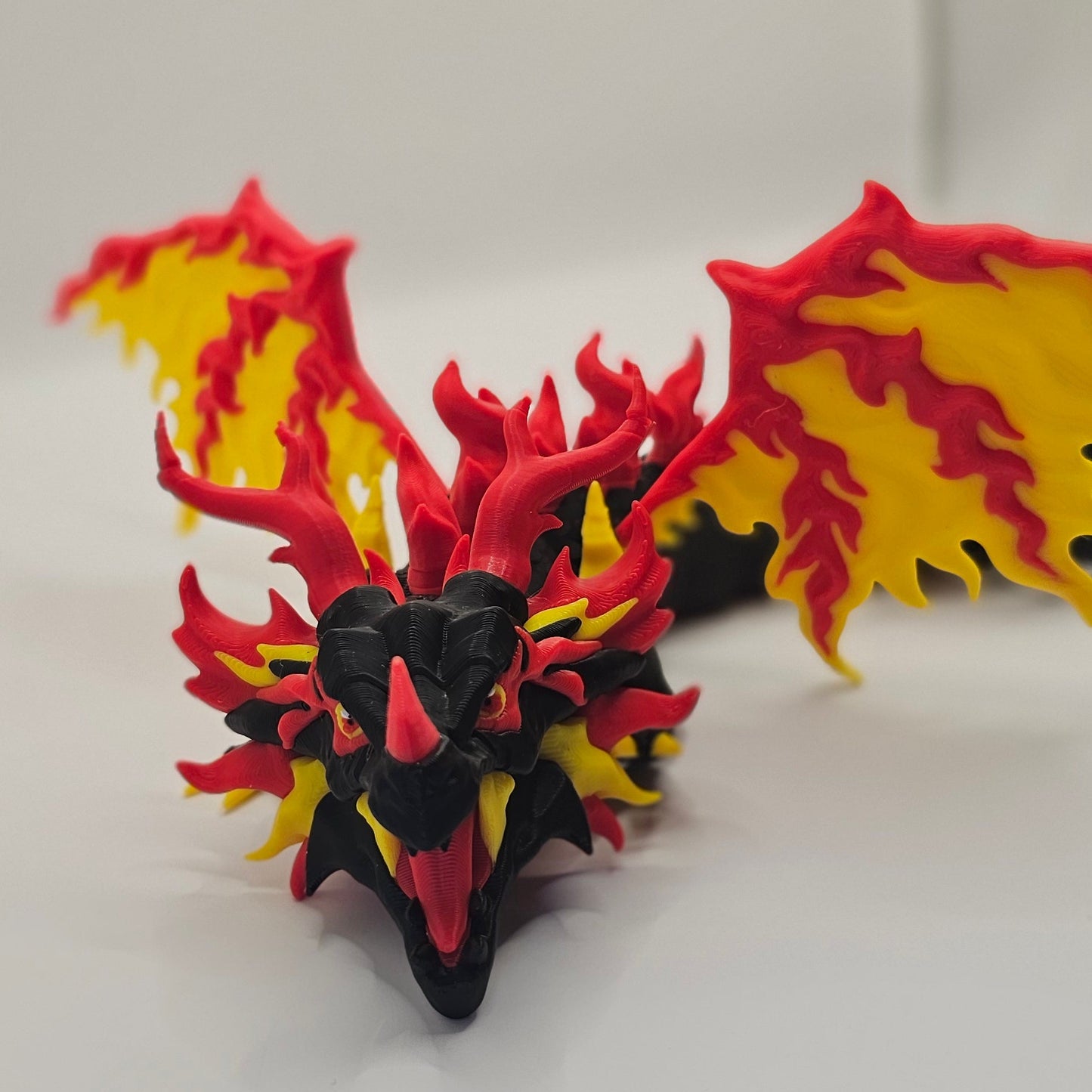 Fire and Flame Dragon - Articulated