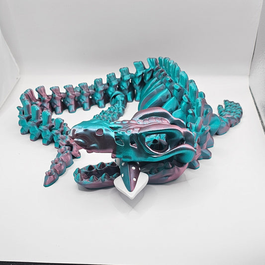 Mosasaurus Skeleton with Squid Snack