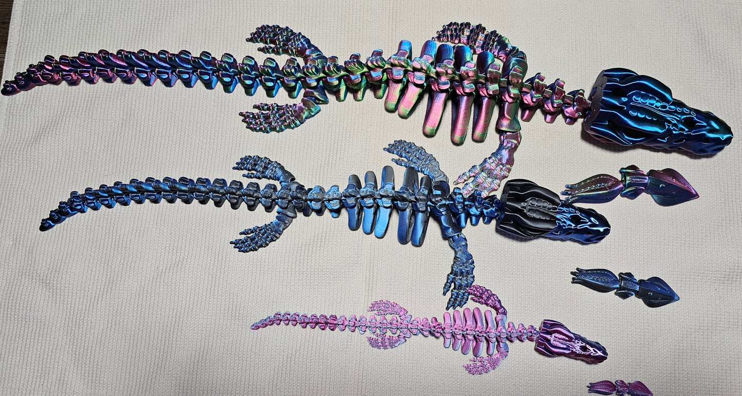 Mosasaurus with Squid Snack - Small