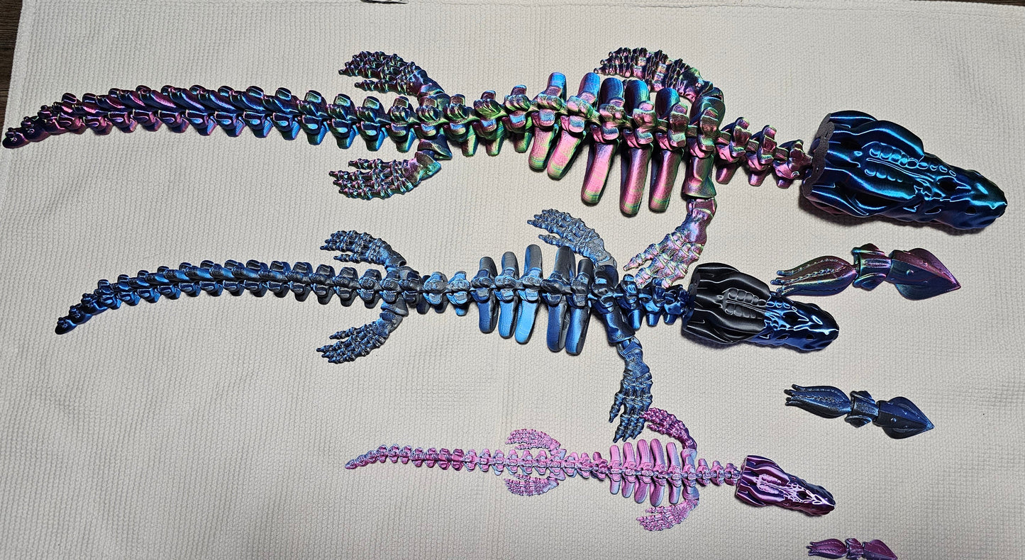Mosasaurus with Squid Snack - Medium