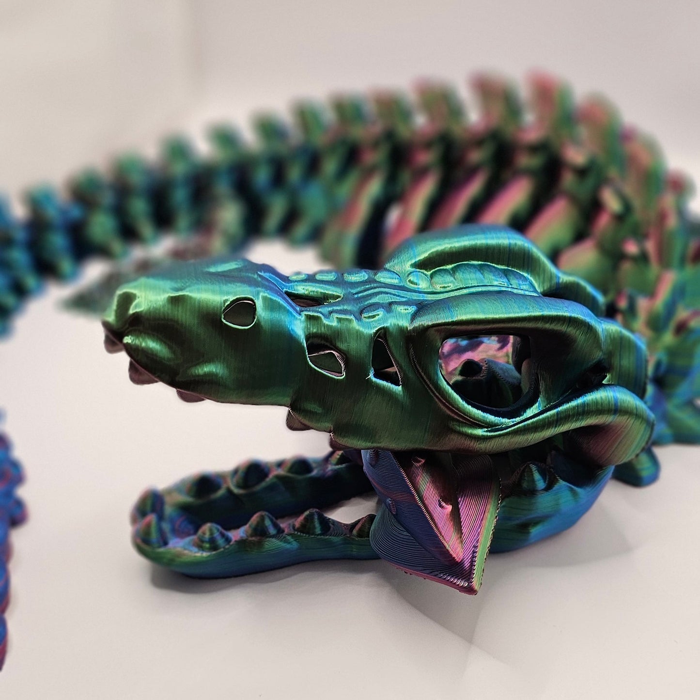 Mosasaurus with Squid Snack - Large