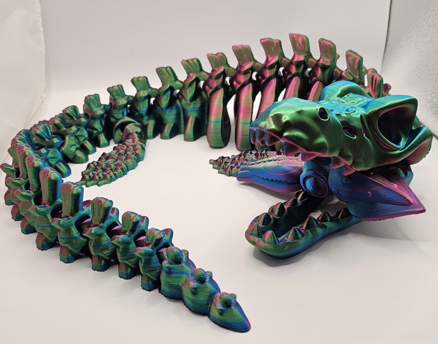 Mosasaurus with Squid Snack - Large