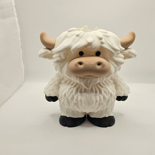 Highland Cow Soap Holder - White