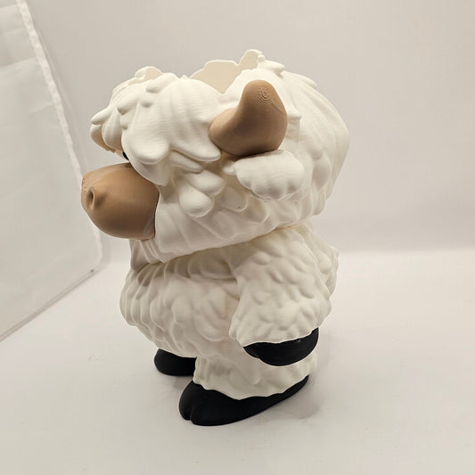 Highland Cow Soap Holder - White