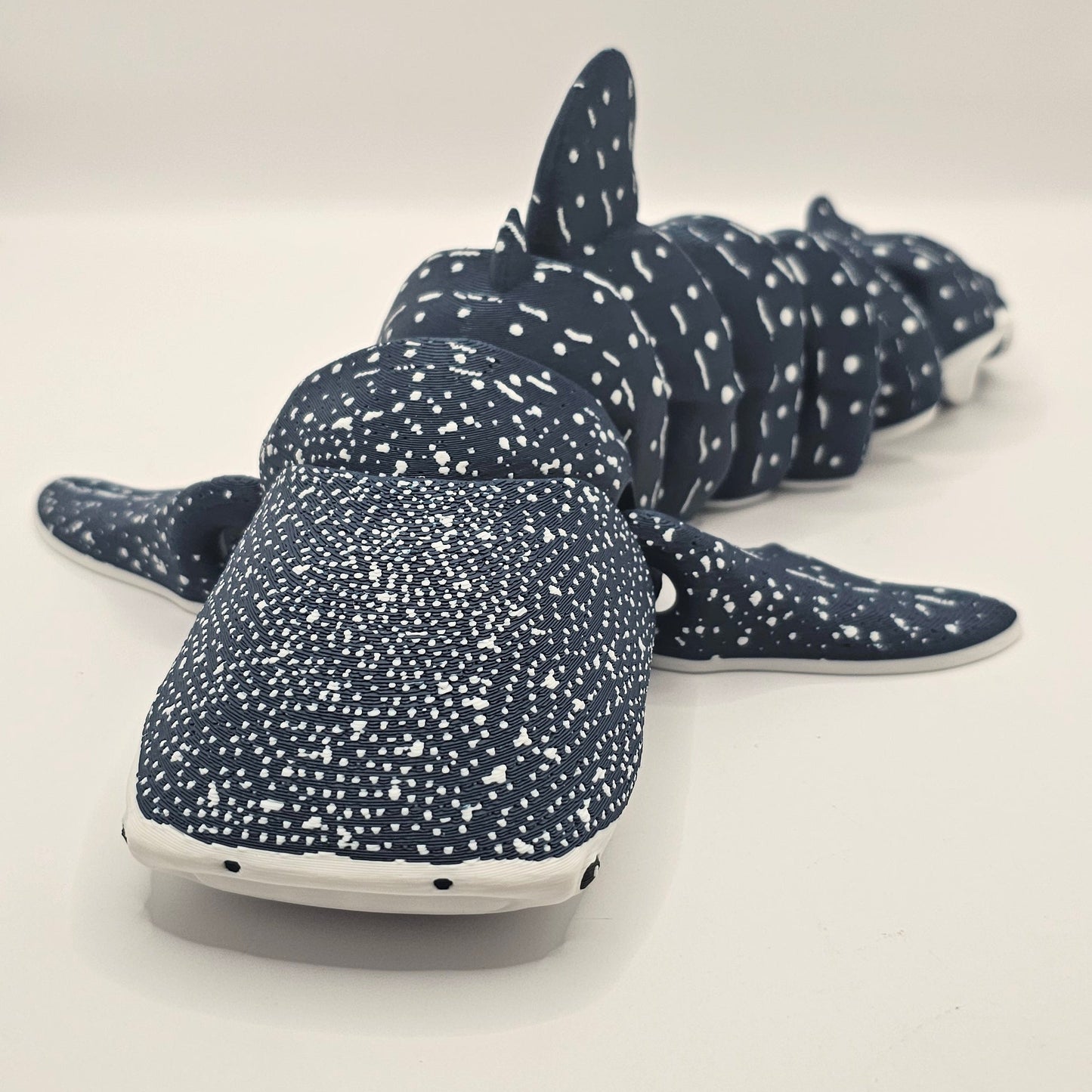 Dark/Navy Blue Whale Shark with White Speckled Dots