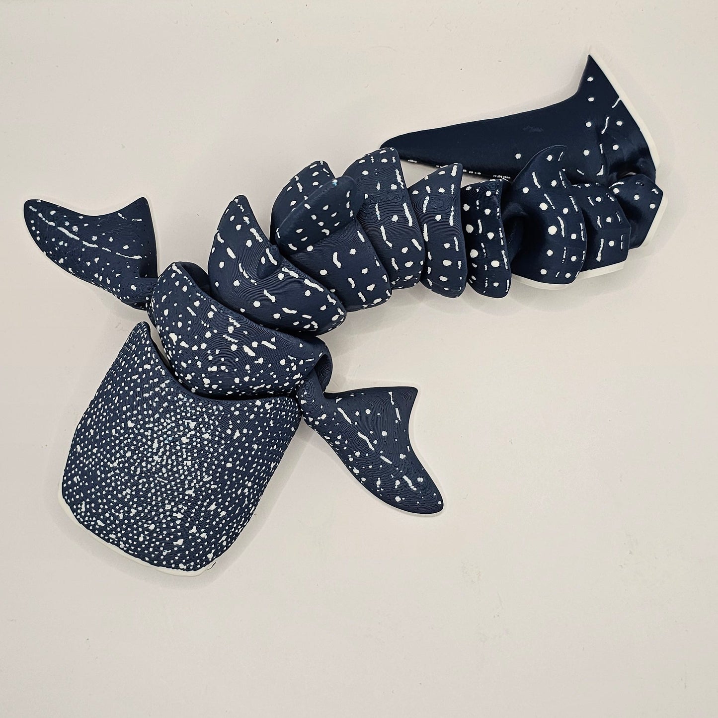 Dark/Navy Blue Whale Shark with White Speckled Dots