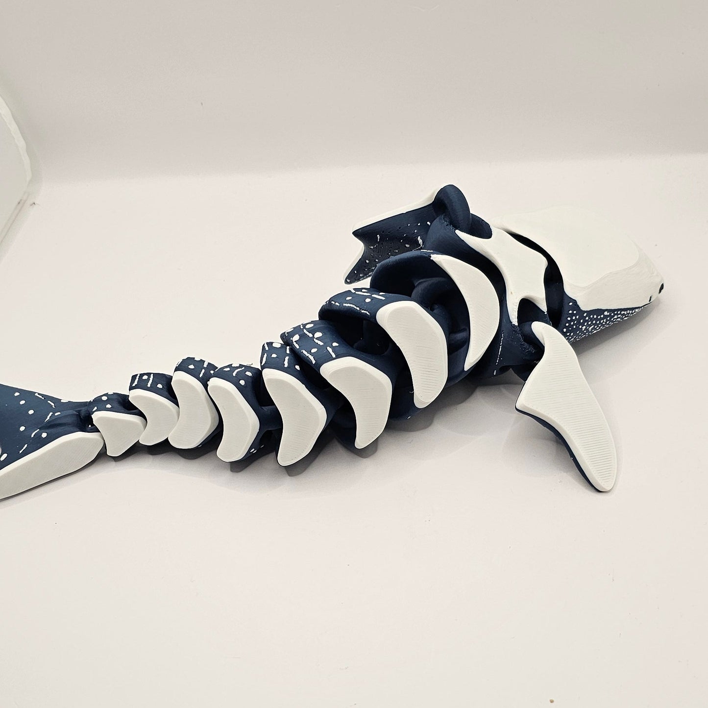 Dark/Navy Blue Whale Shark with White Speckled Dots