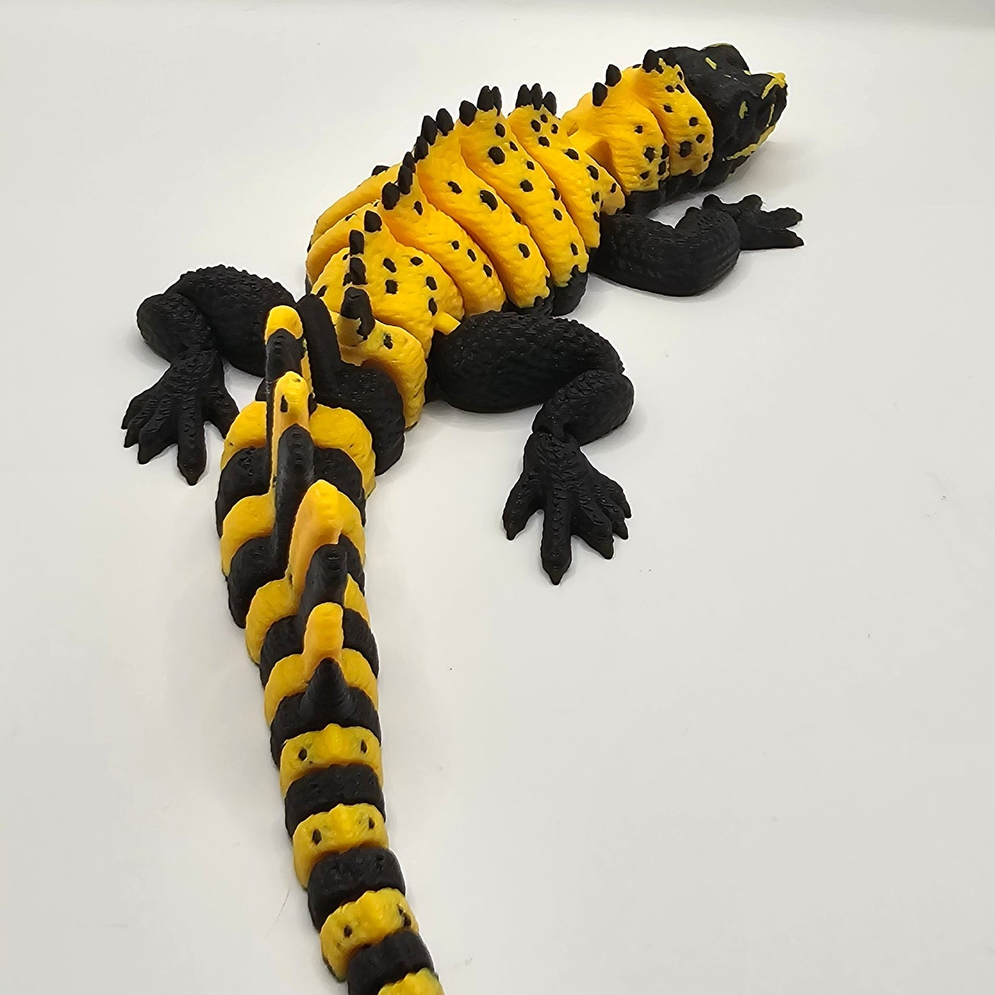 Realistic Black and Yellow Lizard